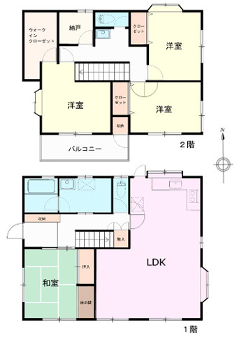 平塚市入野　中古戸建　の間取り