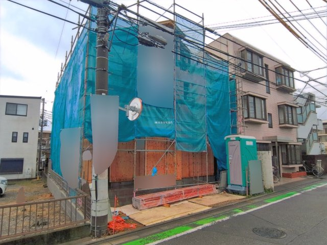 富士見市鶴瀬東２丁目の新築一戸建の外観|浴室乾燥や食洗機など充実の設備仕様で快適な暮らしを♪