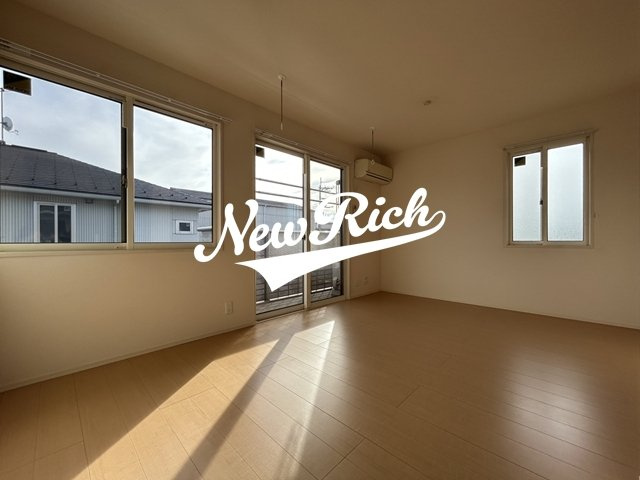 伊勢崎市宮子町のアパートのバルコニー
