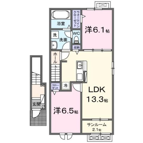 フルーメン　Ⅰの間取り