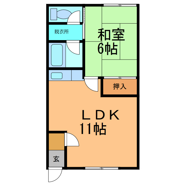 峰田ハイツの間取り