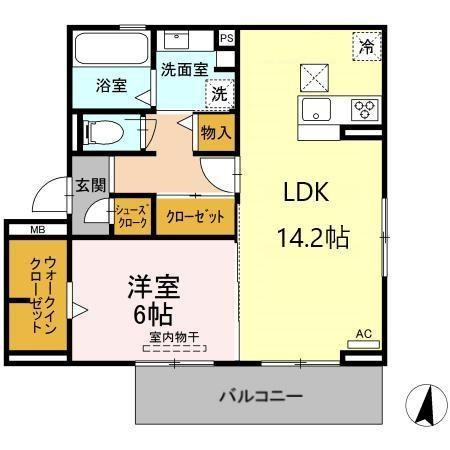 ベルフォレ豊田の間取り