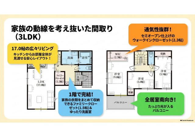 千代田二丁目 新築住宅の間取り