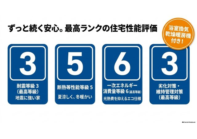 千代田二丁目 新築住宅の省エネ性能ラベル