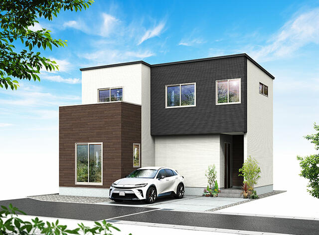 千代田二丁目 新築住宅の外観パース