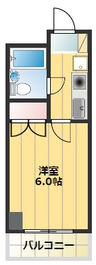 【間取り】 | 一人暮らしにおすすめの1Ｋ！