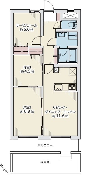 朝日プラザ東札幌の間取り