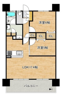 【間取り】 | ブラームス長居 | 【東向き日当り良好】たっぷりの陽光に包まれる明るいお住まいですよ！