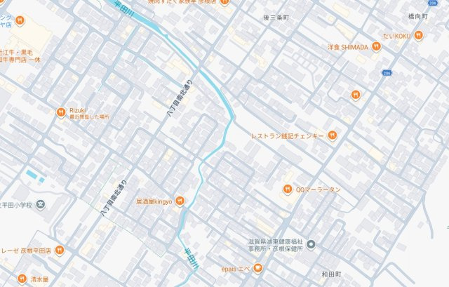 彦根市平田町　第7期　新築一戸建ての地図