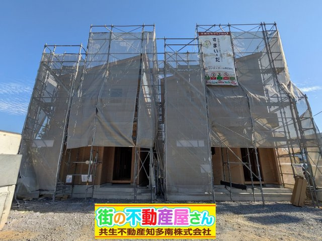 リナージュ常滑市長間01期　2号棟の外観|現地全体現況写真