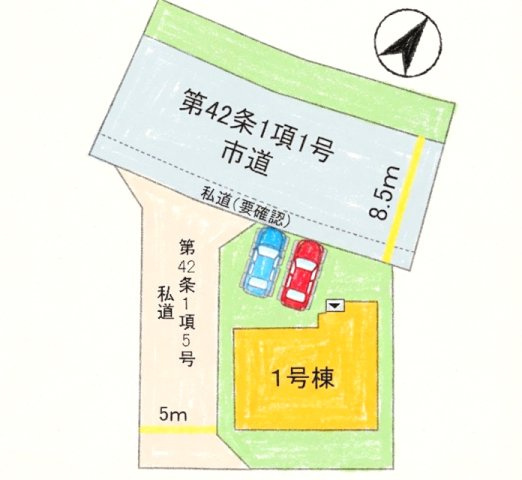 西区野方6丁目3期　の区画図