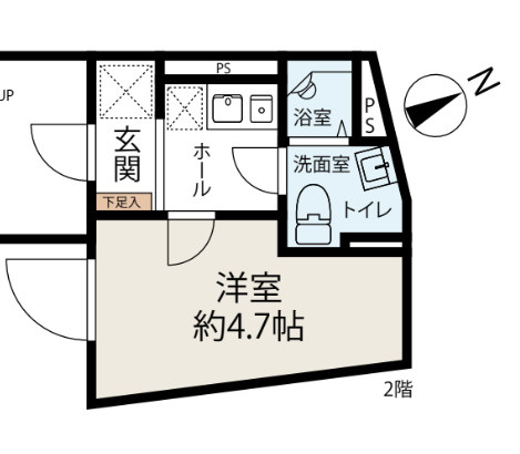 板橋区南常盤台２丁目の賃貸マンションの間取り