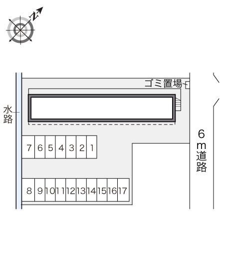 レオパレスソレーユ の区画図