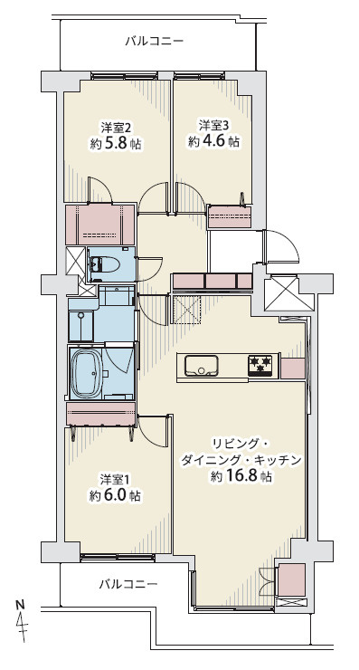 【間取り】の画像