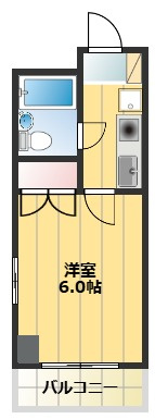 【間取り】 | 一人暮らしにおすすめの1Ｋ！