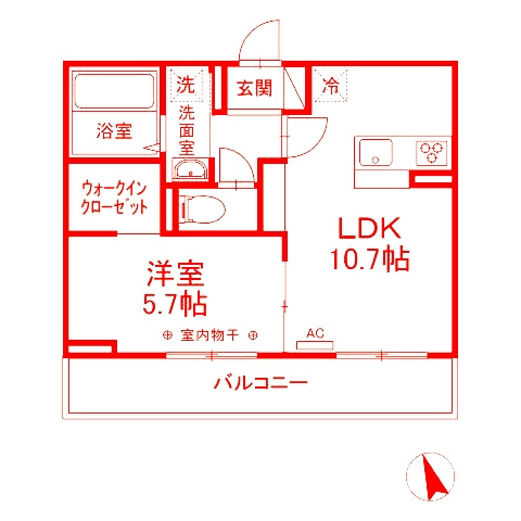 横浜市戸塚区上倉田町のアパートの間取り