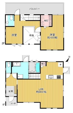 山武市美杉野　中古戸建の間取り|平成19年4月築 ２LDK リビング約24帖 リビング吹抜 駐車2台温泉施設さんぶの森元気館徒歩5分