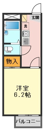 レオパレスプレステージの間取り