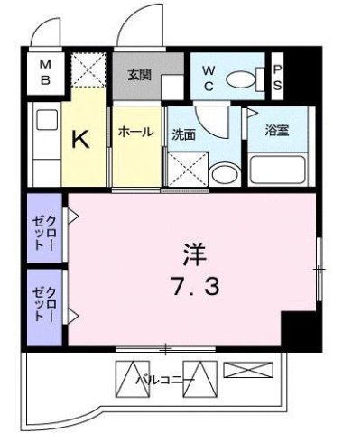 クラールアヴェニューの間取り