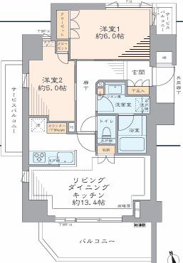 Brillia品川戸越Parksの間取り