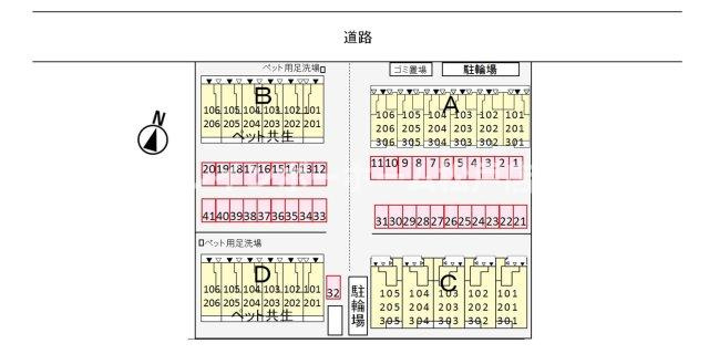 BLESS草加松原　C棟【非対面対応】接客・申込・契約オンライン！LINE×相談可！の区画図