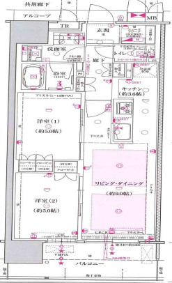 プレミスト関目高殿駅前の間取り