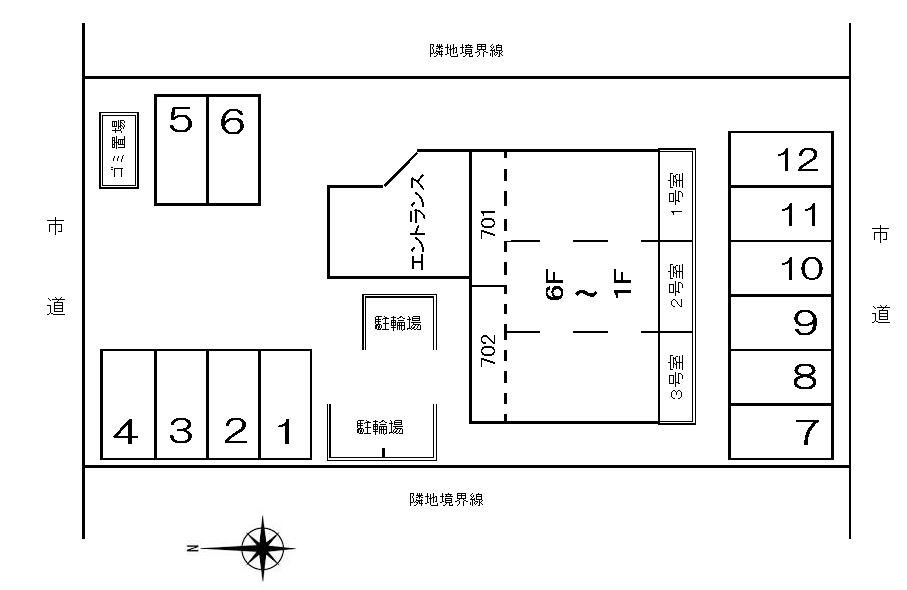 グランソレイユの区画図