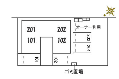 プランドール　Ｓ＆Ｓの駐車場