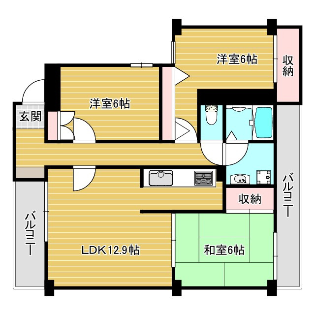 プランドール加古川の間取り