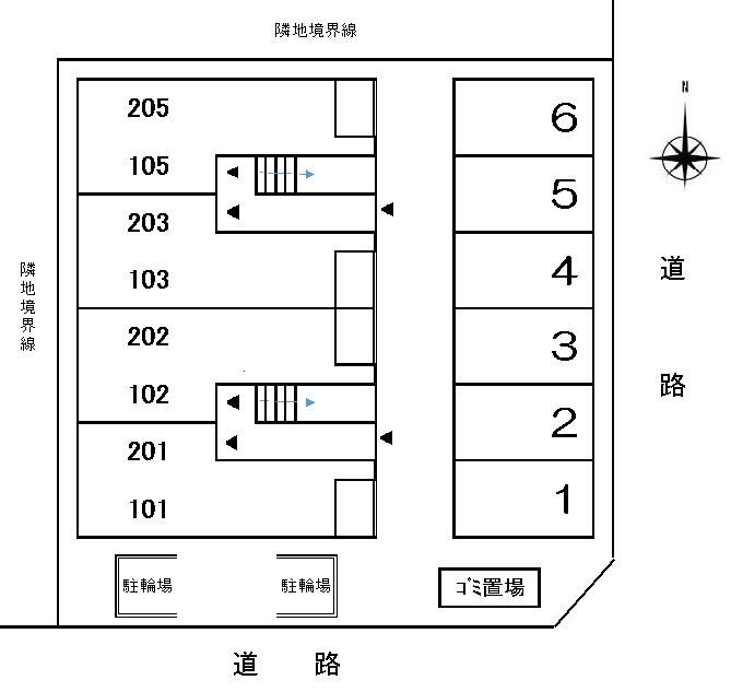 コントレイルの区画図
