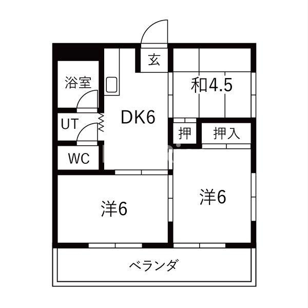 コーポ大晴の玄関