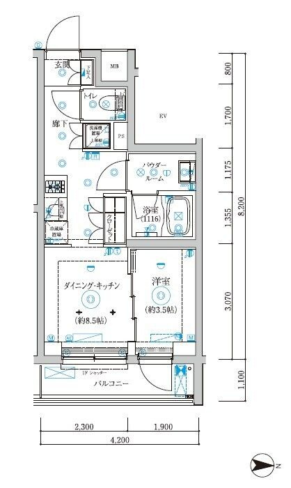 セジョリ武蔵小杉の間取り