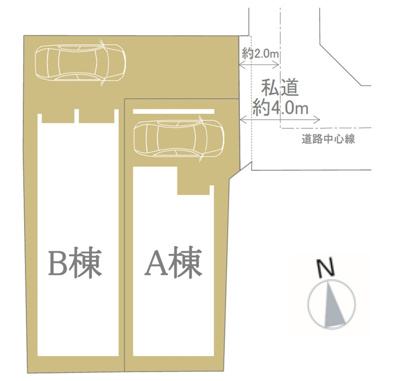 【区画図】 | 杉並区南荻窪3丁目　新築戸建　 B号棟 10980万円