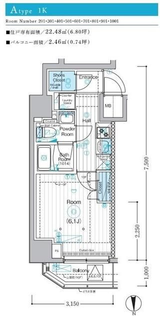 ＭＡＸＩＶ西川口ＴＲＥの間取り