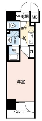 アビタ住吉の間取り|間取りです。