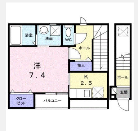 本町１丁目アパートの間取り