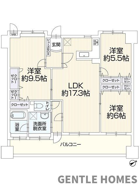 アクロス博多セントラルパークの間取り