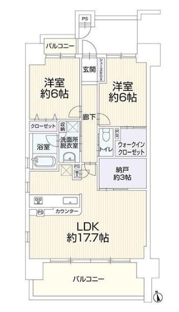 ワコーレ姫路城巽テラス　　JR「姫路駅」徒歩10分の間取り
