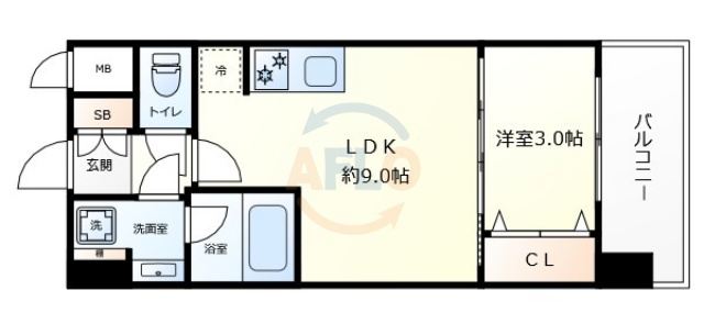 スプランディッド弁天町WEST　八幡屋小学校区の間取り|スプランディッド弁天町WEST　間取り