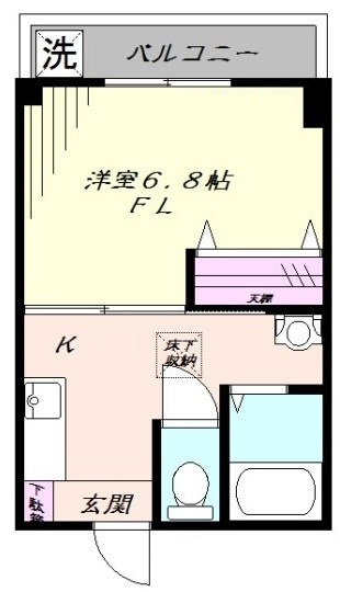 ハイネスＦＫ の間取り|間取りです。