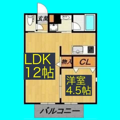 クレサス稚児宮.mの間取り