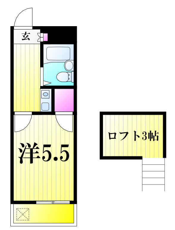 レオパレス落合第2の間取り