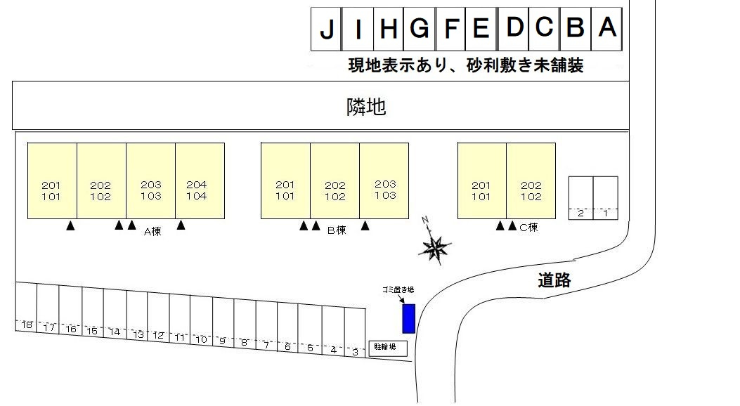 アン・プレーヌBの区画図