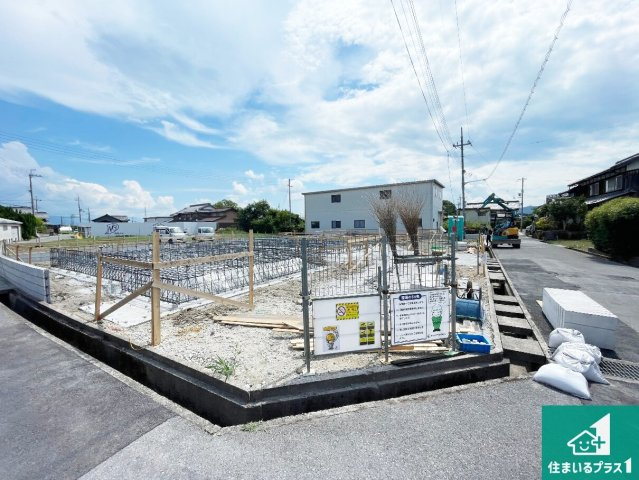 愛知郡愛荘町山川原　第2期　新築一戸建ての外観|現在建築中！落ち着いた街並みで新生活を始めることが出来そう！周辺の物件も併せてご紹介させて頂きます！
