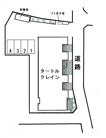 タートルクレインの区画図
