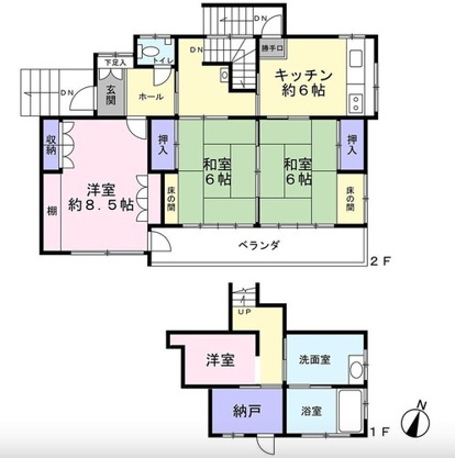 【間取り】 | 大室高原別荘地　戸建