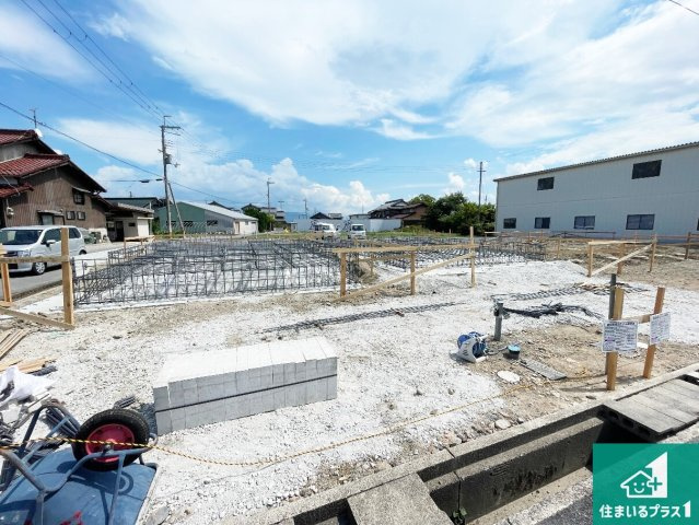 愛知郡愛荘町山川原　第2期　新築一戸建ての外観|現在建築中！落ち着いた街並みで新生活を始めることが出来そう！周辺の物件も併せてご紹介させて頂きます！