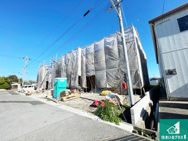 愛知郡愛荘町山川原　第2期　新築一戸建ての外観|現在建築中！落ち着いた街並みで新生活を始めることが出来そう！周辺の物件も併せてご紹介させて頂きます！