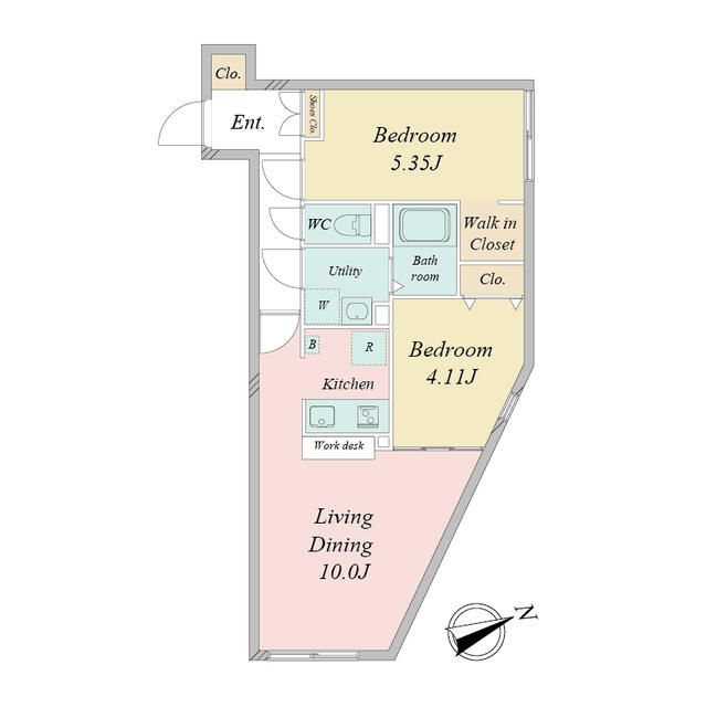 ＬｉｖｅＦｌａｔ不動前の間取り