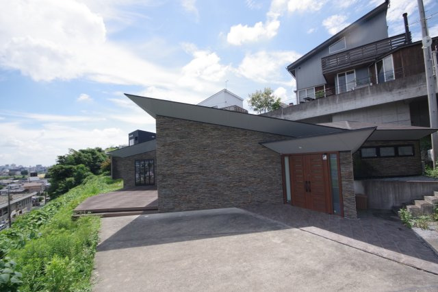 宇都宮市山本１丁目　戸建の外観|鉄骨造平屋建てのデザイン住宅
